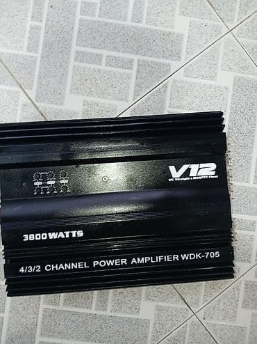 iphone 15 pro max dubayski: V12 WDK-705 avtomobil gücləndiricisi - Güc: 3800 Watts (üzərində — 5