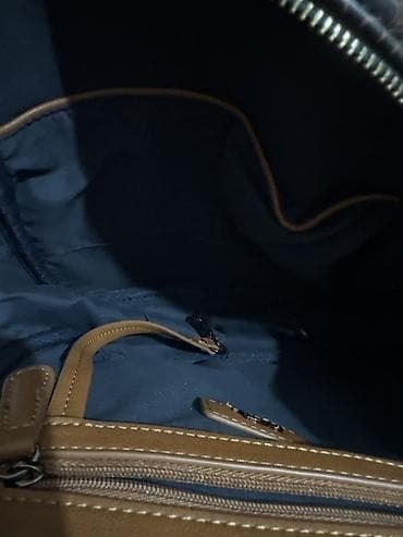 idmanci sekilleri: Qadın üçün naxışlı bel çantası (mini ruksak) - Rəng: tünd qəhvəyi fon — 2