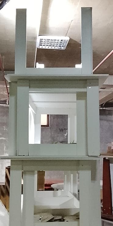 piknik seti: Məhsul: Klassik üslublu masa və stul dəsti Təsvir: - Ağ rəngdə massiv — 3