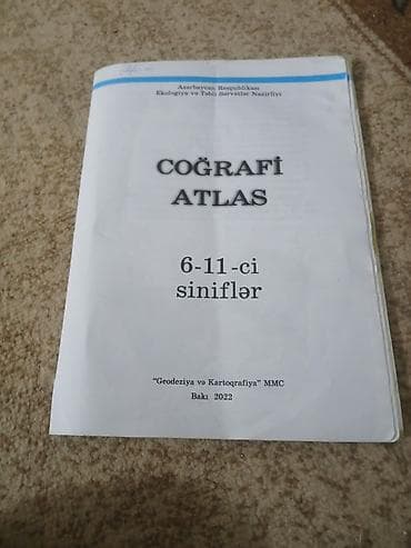 Məhsul: Coğrafi Atlas – 6–11-ci siniflər üçün Təsvir: - Nəşr