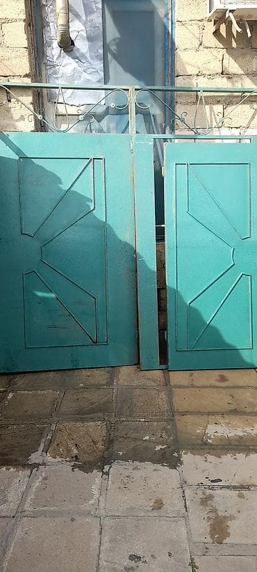 ucuz darvazalar: Dəmir Həyət darvazası, Qapı ilə, rəng - Yaşıl, Kredit yoxdur — 2