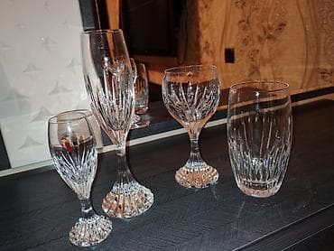 neman xrustal: Baccarat kristal bokal dəsti - Brend: Baccarat France istesali — 2