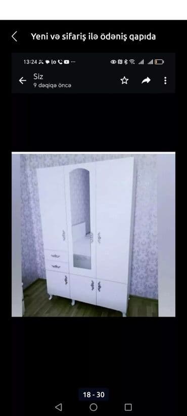 mətbəx skaflari: Yeni, Açılan, 4 qapılı Düz dolab, Qarderob, paltar dolabı, Azərbaycan — 12