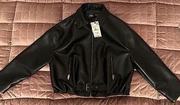 Пиджак, Zara, Кожа, S