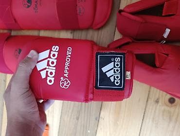 Moto geyim: Karate üçün tam qoruyucu dəst – qırmızı rəng Tərkib: - Adidas WKF — 4