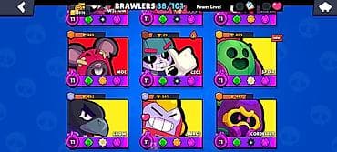 qızıl kulcə: Brawl Stars hesabı – yüksək səviyyəli kolleksiya - Brawlers: 88/101 — 4
