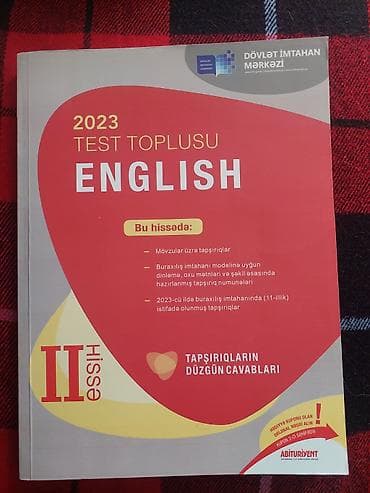 İngilis dili Testlər 11-ci sinif, DİM, 2-ci hissə, 2023 il