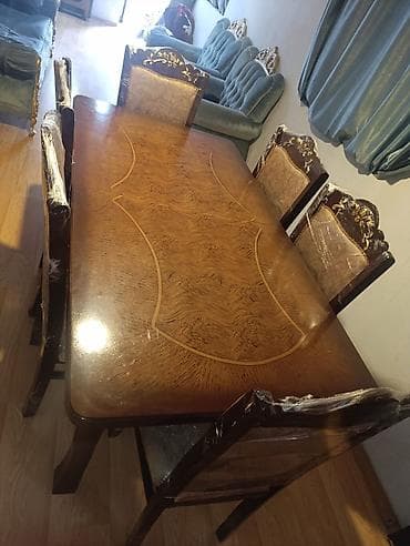 hacioglu mebel fabriki: Mebel dəsti – qonaq və yataq otağı üçün - Geniş şkaf: təbii ağac — 3