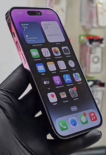ucuz nausnikler: IPhone 14 Pro, Deep Purple, Face ID — 1
