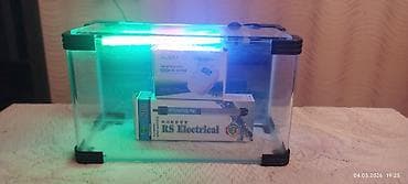 Akvarium zavod istehsalı 10 literlik, qıraqları oval cəmi 15 gün — 1