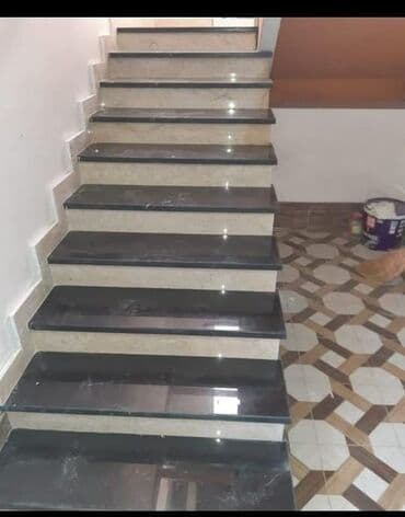 qranit kafel: Mermer qrabit Bu boz rəngli, yonulmuş səkilər və ya bordürlərdir — 9