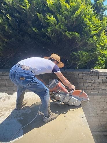 Beton kəsmə xidməti - Dəqiq və sürətli beton kəsimi: dam, döşəmə