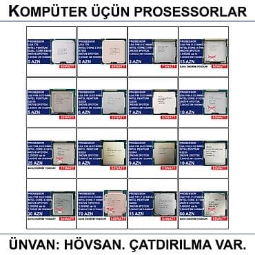 Prosessorlar 📍Ünvan: Bakı şəh, Suraxanı ray, Hövsan qəs. YOXLAMAĞA — 4