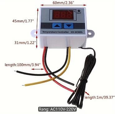 feniks quşu: İnkubator üçün Rəqəmsal Termostat XH-W3001 (AC 110V-220V) – Yeni — 1