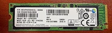 Daxili SSD disk Samsung, 256 GB, M.2