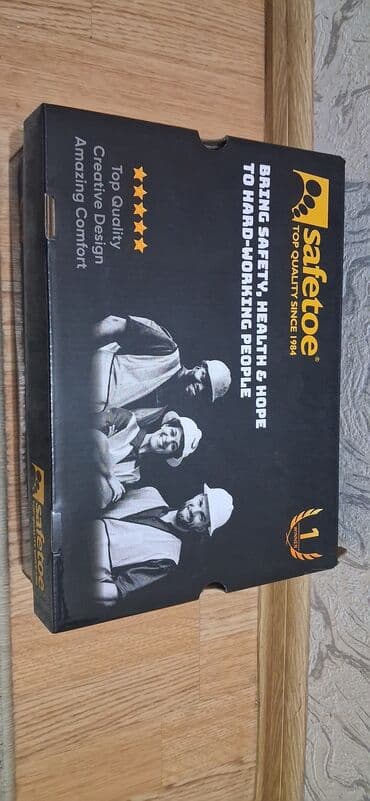 kişi bot: Safetoe iş ayaqqabısı - Brend: Safetoe (qutuda göstərilib) - Tip — 2