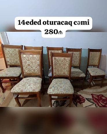 Qonaq otağı üçün, İşlənmiş, Qatlanmayan, Stul