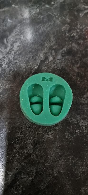 rozvi rəng: Silikon qəlib – körpə ayaqqabısı fiqurları üçün - Material: yumşaq — 1