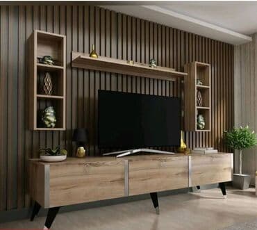 mebleri: Yeni, Düz TV altlığı, Polkalı, Laminat, Türkiyə — 6