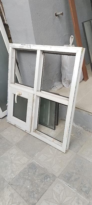 laminat mat: PVC qapı və pəncərə dəstləri - Material: ağ rəngli PVC (plastik) — 4