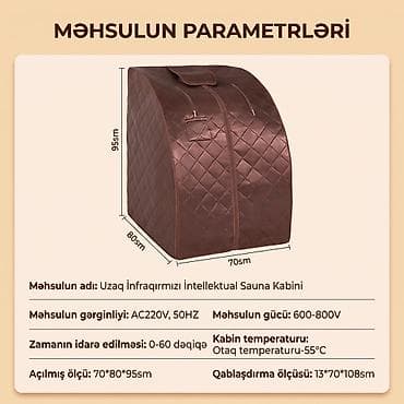 🌟 Orijinal Baqua Portativ İnfraqırmızı Sauna – Evinizdə Şəxsi Şəfa və — 2