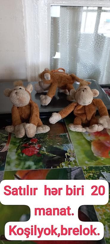 smart watch 7: Məhsul: Oyuncaq meymun brelok/aksesuar - Material: yumşaq plyuş - — 1