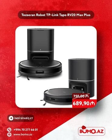 🎄✨ Yeni il ENDİRİMİ! ✨🎄 🔥 Tozsoran Robot TP-Link Tapo RV20 Max Plus