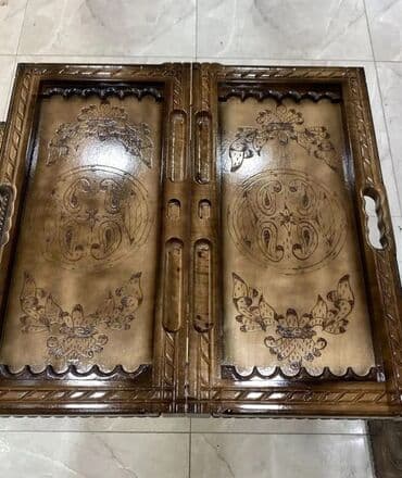 Nərdlər: Nərd Nerd Nərd Nerd taxta Qoz agacindan hazirlanmis əl isi olan — 3