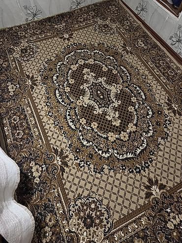 psg forma: Xalça – klassik oriental naxışlı, bej-qəhvəyi-qara tonlarda - Ölçü — 2