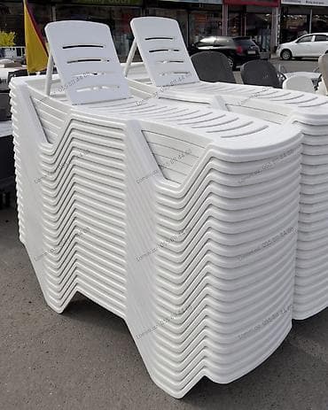 Lejankalar, şezlonqlar: Şezlonq Açar xüsusiyyətlər: - Material: dayanıqlı plastik - Rəng: ağ — 1