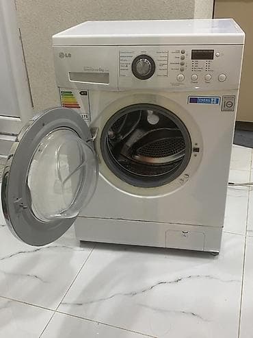 Ütülər və buxarlayıcılar: Paltaryuyan maşın LG, 6 kq, Avtomat, Qurutmasız — 3