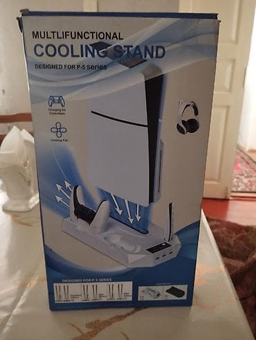 PlayStation 5 fat,slim,pro üçün soyuducu fan 3 Rejimli soyutma ve 2