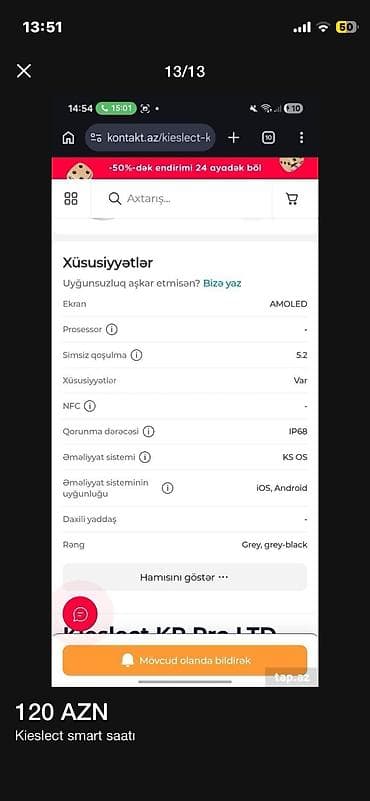 Alam Kieslect Pro Ltd 5 ay Evvel kontakt home den alinib demey olar — 5
