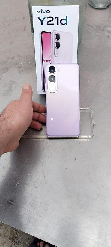 telefon bataryaları: Vivo Y21, 256 GB, rəng - Çəhrayı, Face ID, Barmaq izi — 3