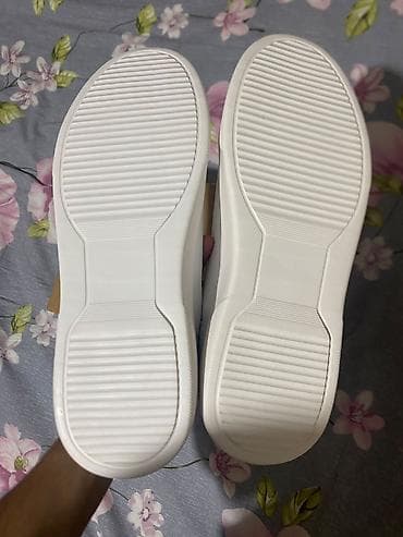 krasofka: Lufian Shoes kişi krossovkası - Rəng: tam ağ - Material: dana dərisi — 4