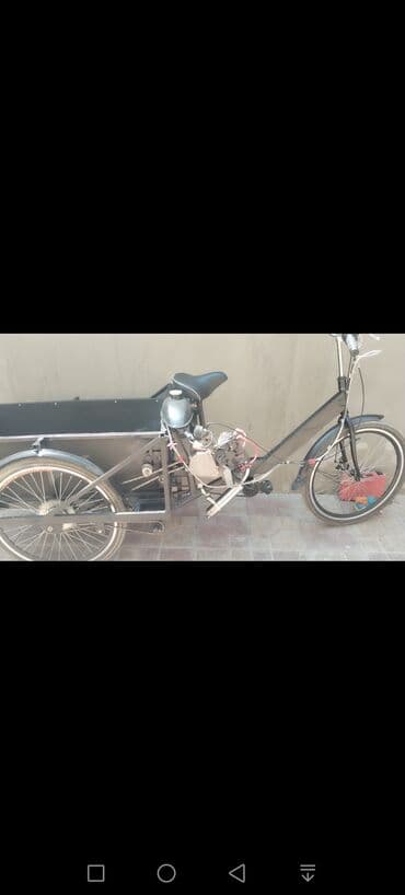 velosipedlər qiz ucun velosipedler: Velosiped matorlu Mator hecmi80cc YÜK goturme 150 KQ materialı — 10