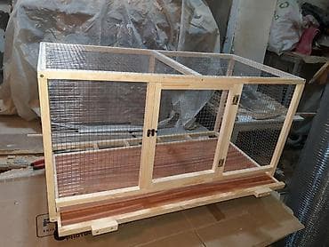 Teze yixilma boyuk olculu qefesler.alti setka ustu padnoslu ve yerden