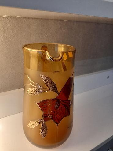 masin tort sekilleri: Dekorativ boşqab və şüşə meyvəqabı dəsti — 8