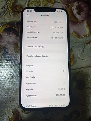 iphone x ikinci el: IPhone 12 Pro Max, 256 GB, Göy, Face ID — 3