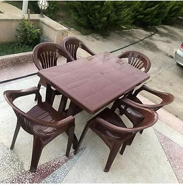 stol stul dəst: Çox keyfiyyətli və davamlı masa oturacaq dəsti👍 — 6