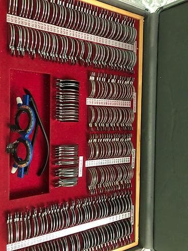 Mexaniki əl alətləri: Optik refraksiya dəsti – sınaq linzaları və sınaq eynəyi ilə tam — 3