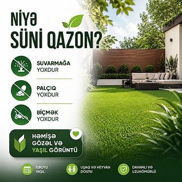 Döşəmə: 🌿 Hər fəsildə yaşıl görünən məkanlar üçün ideal seçim! Süni — 2
