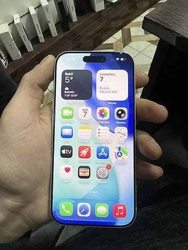 ayfonlar: IPhone 17 Pro, Gümüşü, Zəmanət, Simsiz şarj, Face ID — 5