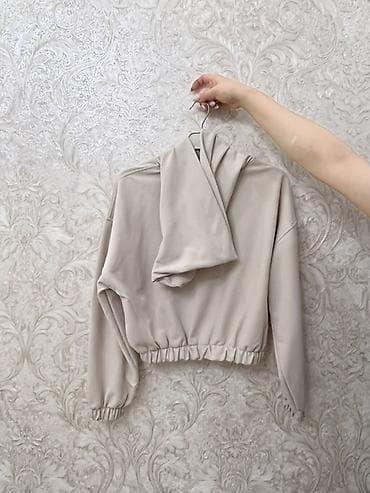 idman destleri: Bej rəngli iki hissəli sport temalı şık dəst - Komplekt: kapüşonlu — 3