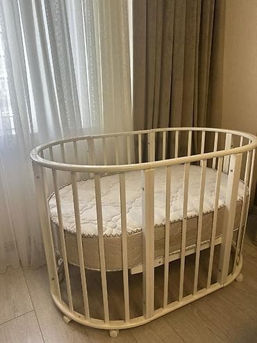 beşiyler: Oğlan və qız üçün, Yeni, Yumru, Beşik, Dəstsiz, Matras ilə, Yellənmə mexanizmsiz — 1