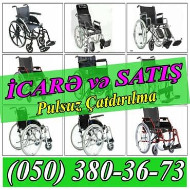 Əlil arabasi icaresi ve satisi Her cekiye gore