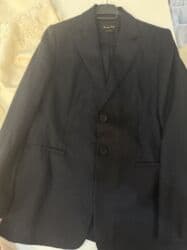 kişi ucun klassik qara kostyum: Pencək, Naxışsız, Massimo Dutti, L — 3