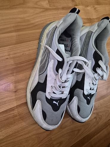 Puma RS seriyası kişi krossovkaları - Rəng: boz, ağ və qara