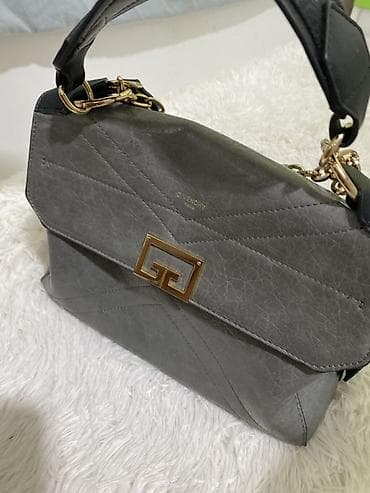yango canta: Givenchy qadın çantası - Rəng: boz (mat-metalik effektli) - Material — 4