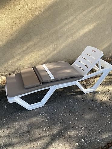 gəncədə mebel: Plastik çimərlik/hovuz şezlonqu – HOLIDAY Матрас əlavə olunur - — 4